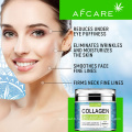 Crème pour le visage au collagène anti-rides OEM crème anti-âge avec acide hyaluronique et vitamine C